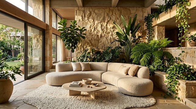 ModernLivingRoomWithIndoorPlantsAndNaturalLight.