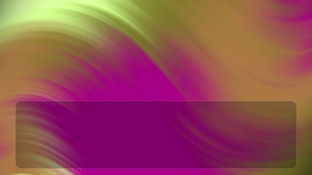 Abstract smooth wave background with vibrant magenta and green gradients and a dark horizontal banner.