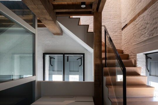 staircase in mansion
