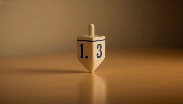A wooden dreife with the number thirteen engraved, suitable for various uses such as interior design, decoration, or as a unique gift