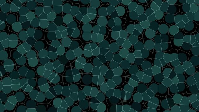 Abstract geometric pattern with floating dark circles and polygons isolated on transparent background for cutout and alpha Projects channel motion graphics shapes animation minimalist modern visual