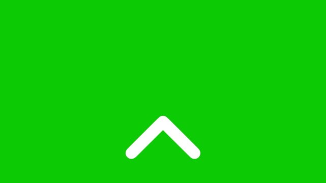 Animated upward arrow icon video