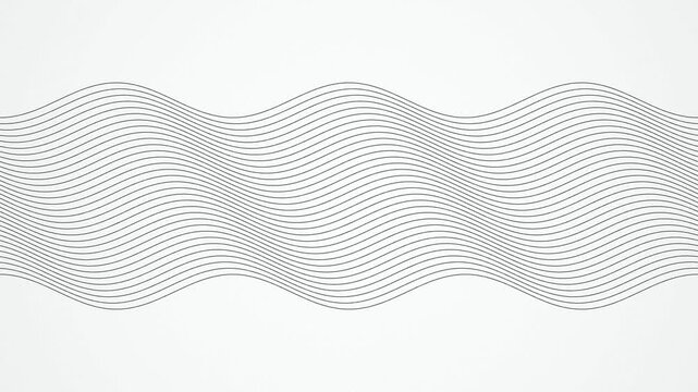 Sine wave dark grey lines undulating seamless loop background