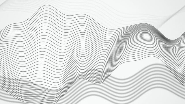 Topographic line waves flowing seamless loop motion background