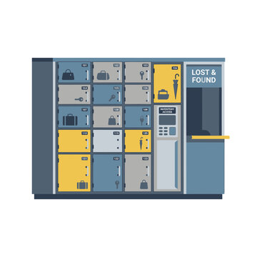 Automated Luggage Lockers and Lost Found Station