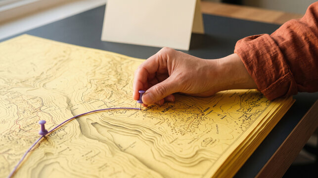 Planner Adds a Route Link to a Paper Map