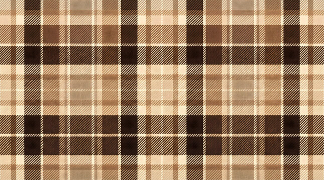 Brown plaid texture fabric pattern background