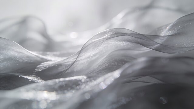 Abstract flowing fabric texture with soft gradient lighting for modern design