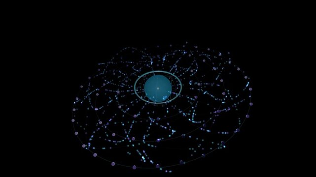 Adaptive AI Feedback Loop System Visualizing Continuous Machine Learning Optimization and Automated Workflow Refinement Dark Background Seamless Loop
