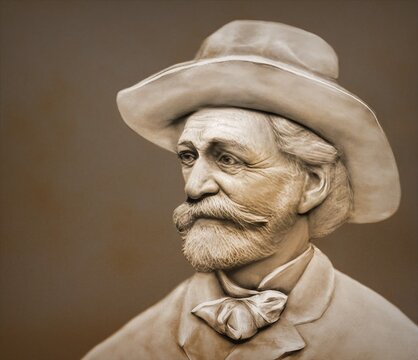 Giuseppe Verdi, 1813 &ndash; 1901, Italian opera composer, digitally edited