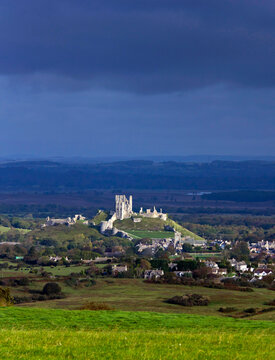 UK, England, Dorset, Corfe Castle vertical