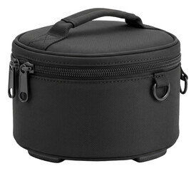 Closed zippered carrying case with top on transparent background © vadymstock
