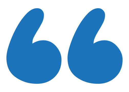 Quotation mark png blue sign, transparent background