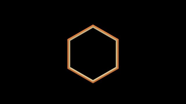 Impact shockwaves like hexagon burst comic star and sonic boom over an alpha channel