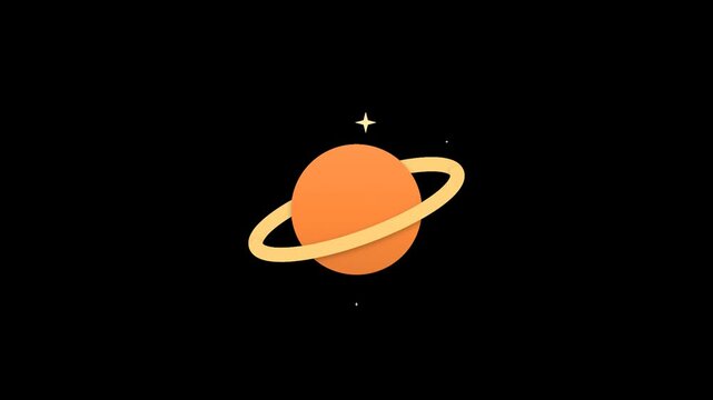 Space icons on an alpha channel like planet rocket astronaut and UFO