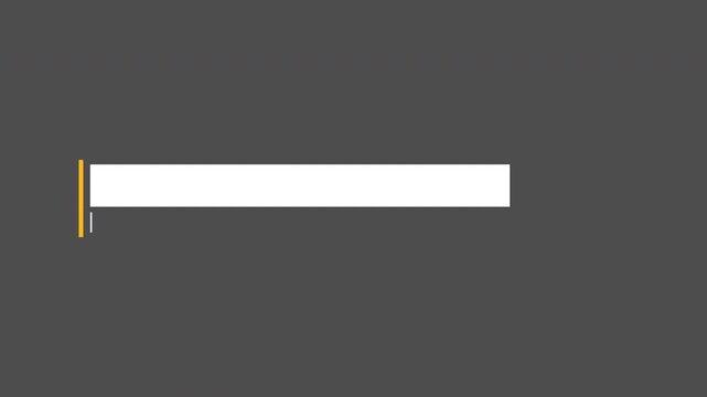 Minimal two tier lower third with an amber vertical accent line and white name bar