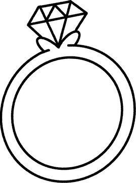 diamond ring vector