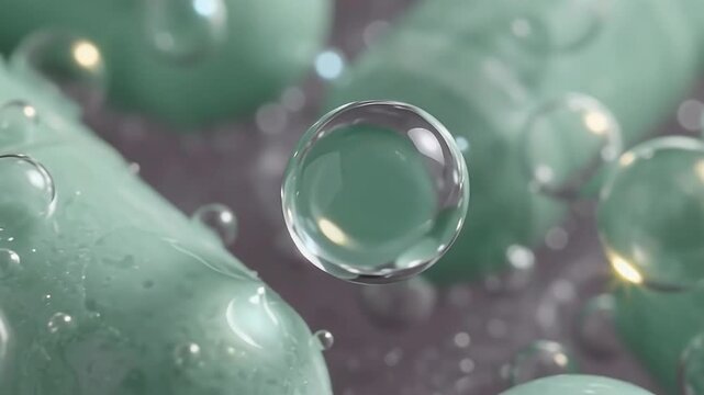 Serotonin Micro-Bubble Budding from Probiotic Capsules