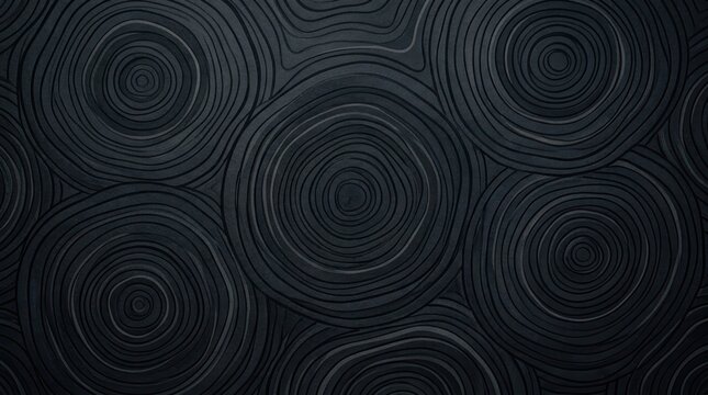 Dark background featuring repeating irregular concentric circles and subtle tonal variations