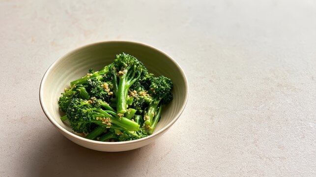 Japanese broccolini gomaae