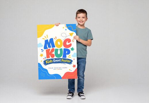 Kids Event Poster Mockup