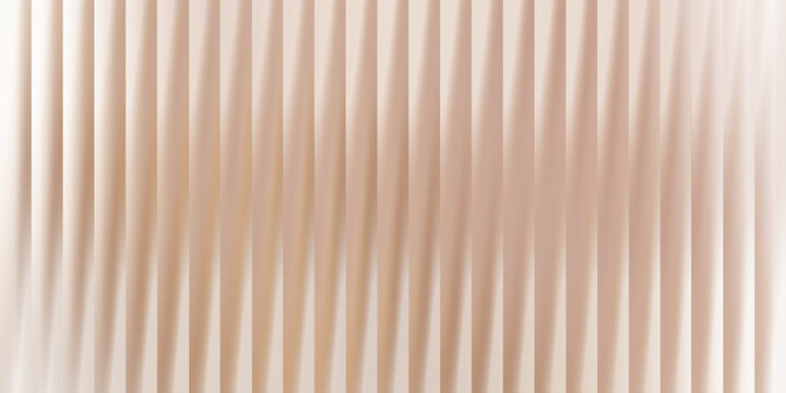 Vertical pleated fabric texture in soft peach and warm beige tones, background