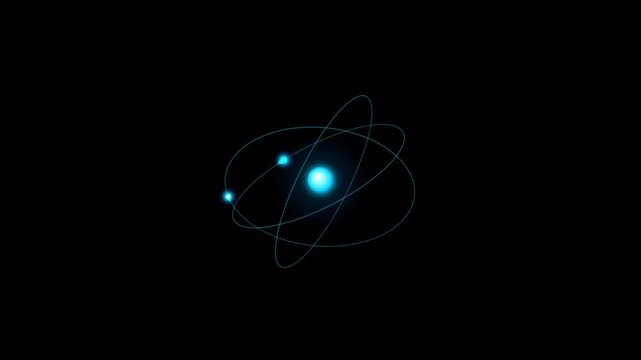 Abstract Minimalist 3D Orbital Physics Loop Seamless Loop
