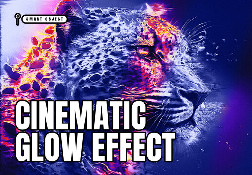 Cinematic Glow Photo Effect Template