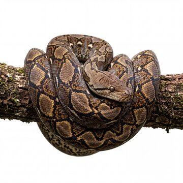 close up of a python