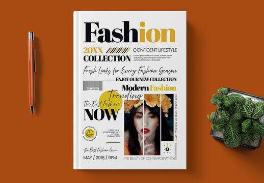 Fashion Magazine Cover Template