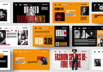 Modern Fashion Presentation Template with Bold Typography