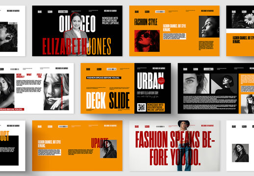 Modern Fashion Presentation Template with Bold Typography