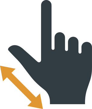 Pinch to Zoom Gesture Icon for Mobile Touch Screen Interface