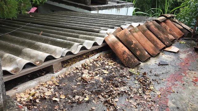 Removing Clay Tiles from Corrugated Metal Roof