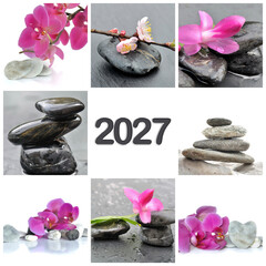 greetings card 2027- concept well-being and zen like © coco