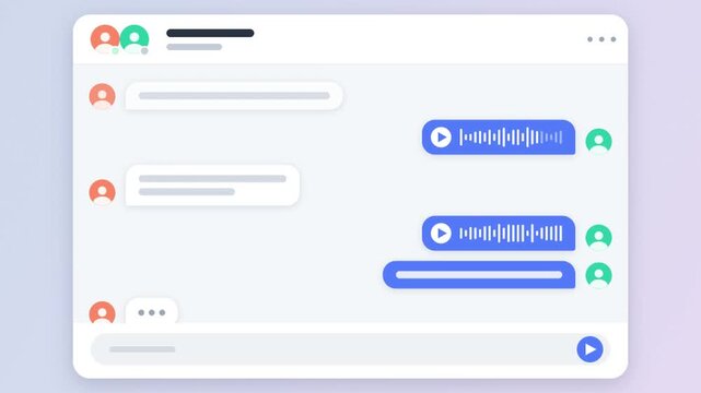 Minimalist Chat Interface Design Mockup