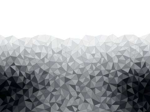 A grayscale abstract geometric pattern with triangular shapes. Modern and minimalist design.