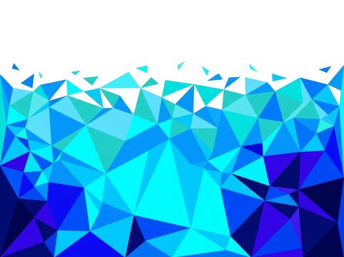 Dynamic abstract design with geometric polygons in blue shades creating an energetic composition.