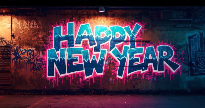 graffiti on a wall