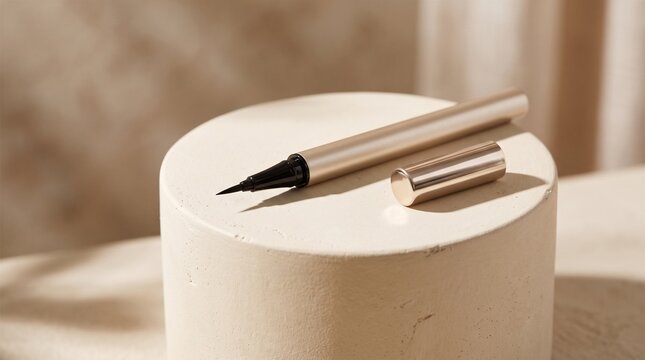Luxury Slim Precision Eyeliner Pen Cosmetic Mockup