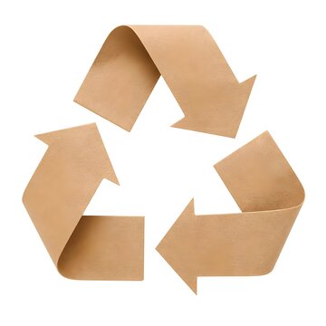 Minimalist Recycled Paper Symbol Representing Sustainability and Environmental Conservation