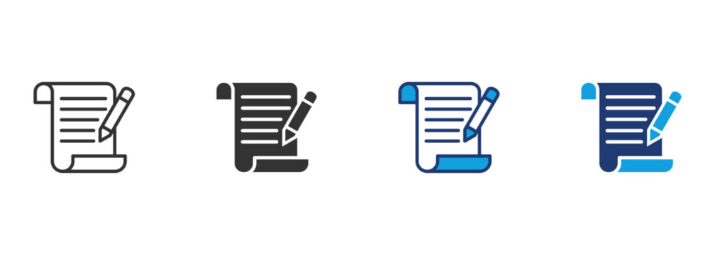 Text editor vector icon outline