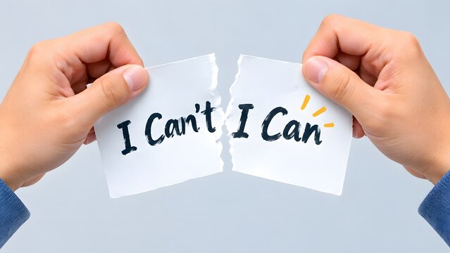 Motivation Concept Tearing I Can't Text