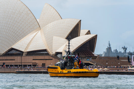 SYDNEY, AUSTRALIA - 26 Jan 2026: Australia Day celebrations at the Sydney Harbour.