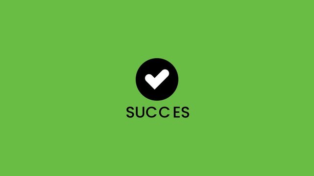OTP Verification and Success Animation on Green Screen