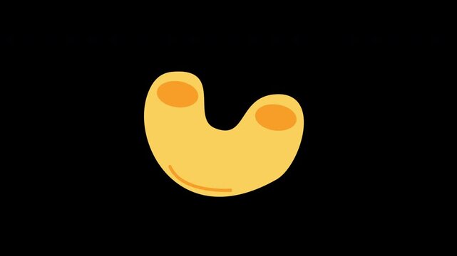 macaroni pasta icon hand drawn