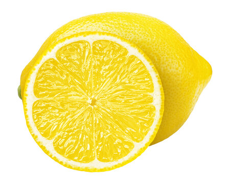 Lemon, isolated, full depth of field