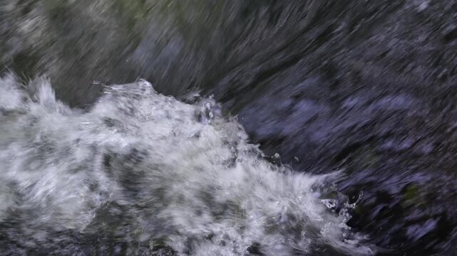 Abstract Close Up of Rushing White Water
