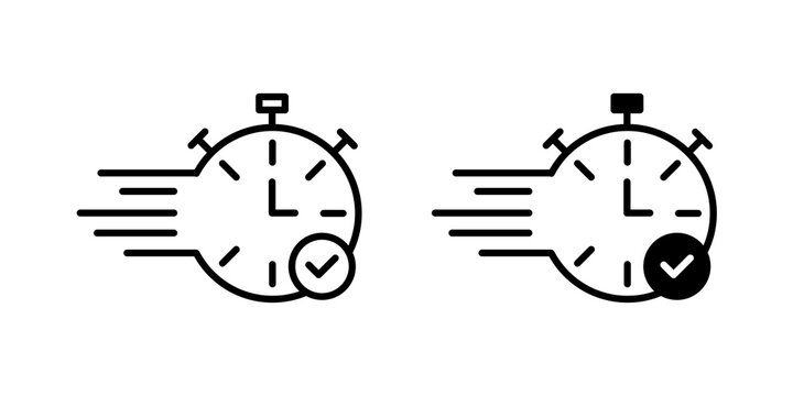 quick response icon flat outline in black