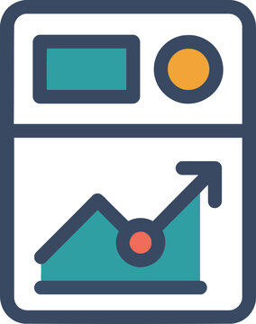 Smart Dashboard Icon for Data Analytics
